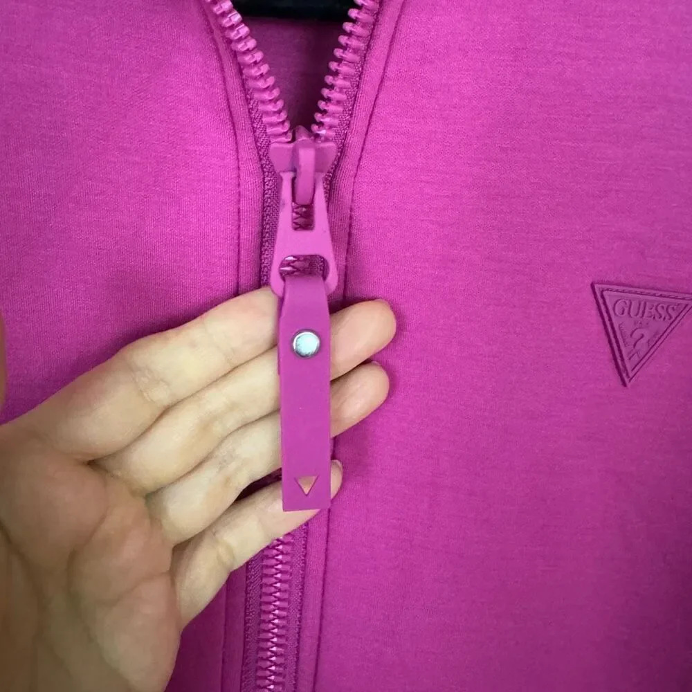 Guess Allie Scuba Zip Sweatshirt Jacket - Size Small